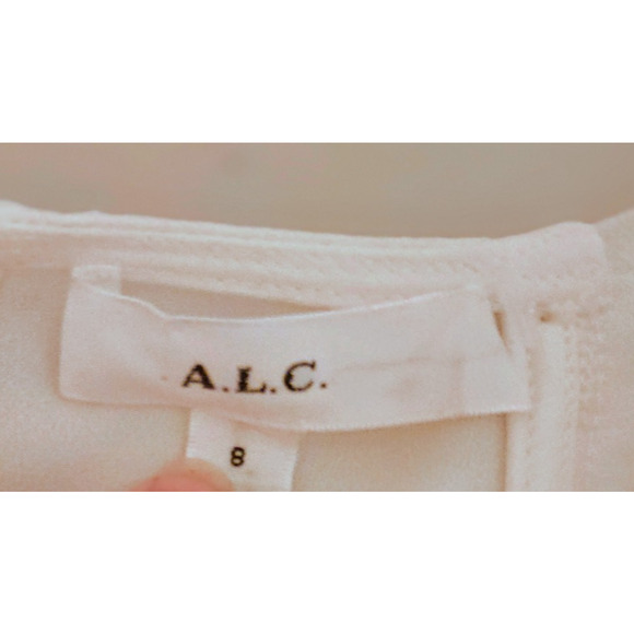 A.L.C. Elegant White Evening Sleeveless Blouse Top 8 - Picture 9 of 15
